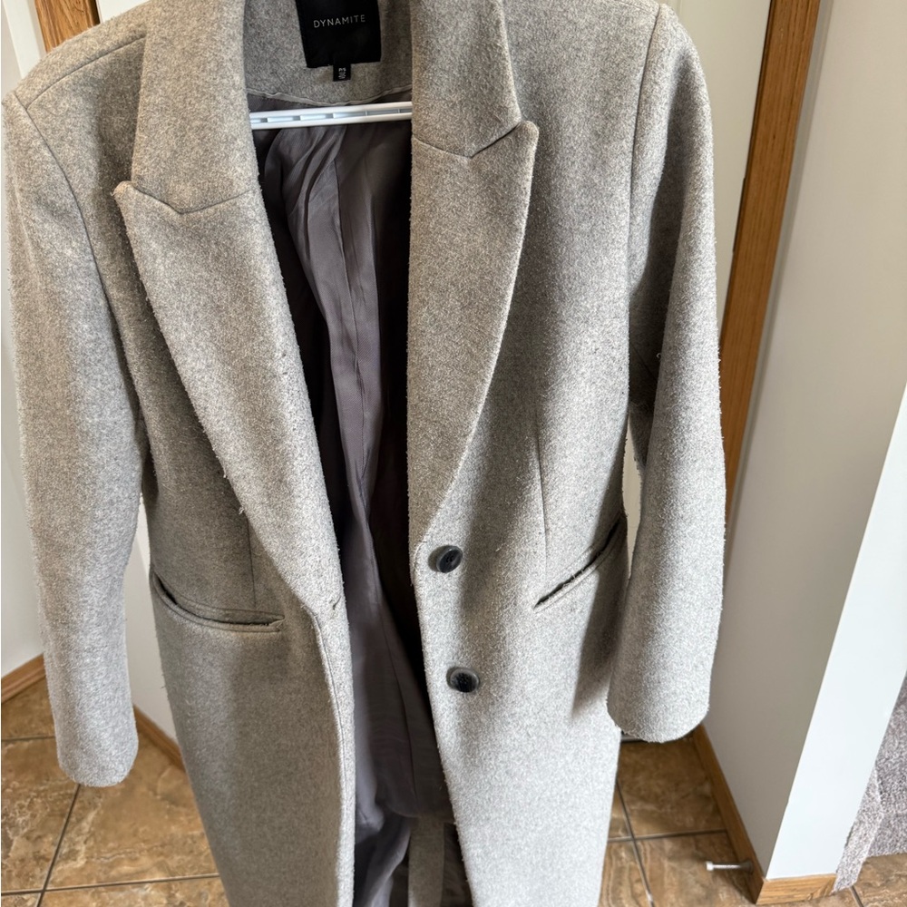 Dynamite Light Gray Coat (Small)